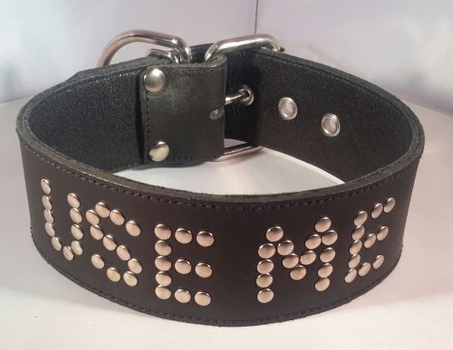 Leather "Use Me" Collar